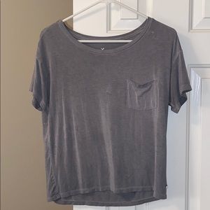 Soft grey almost cropped t worn once or twice